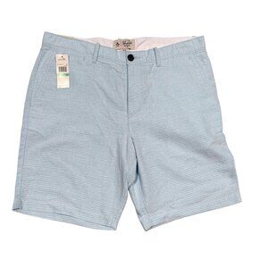 Blue And White Stripe Slim Fit 8" Inseam short Size 34